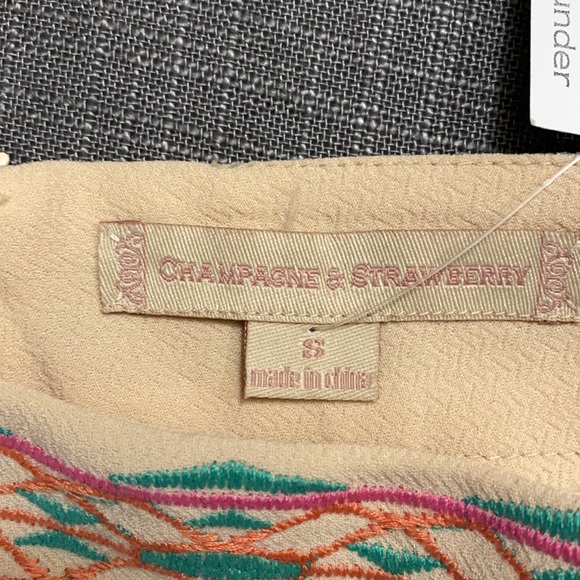 Champagne & Strawberry skirt - Picture 3 of 4